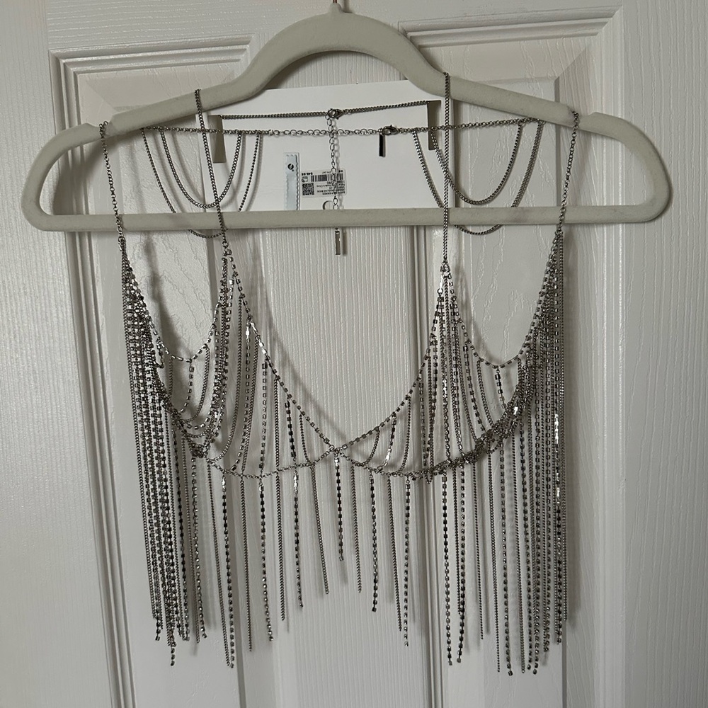 Silver Chain Top - New!